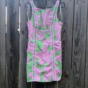 Lilly Pulitzer Dress with Pink & Green Flowers